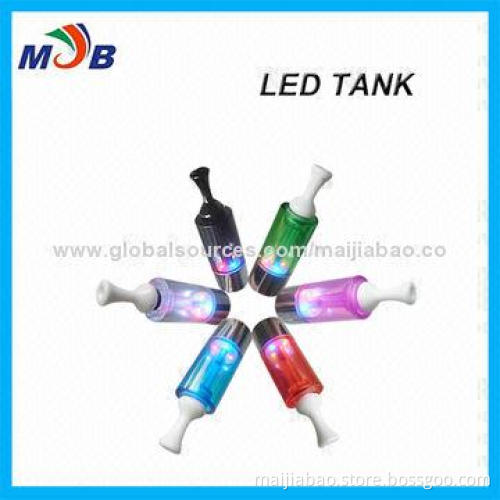 eGo Newest LED Tank Atomizer with Ceramic Tip, No Burning Taste